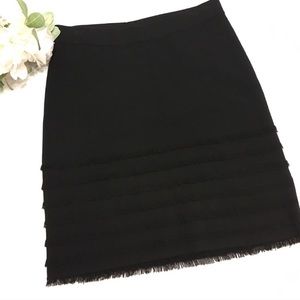 Black Knit Pencil Skirt